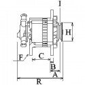 Alternatore hi 14v 100a hc cargo