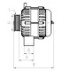 Alternatore de 14v 70a hc cargo