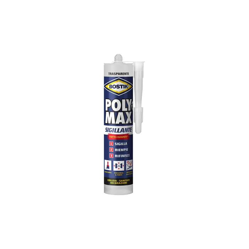 Foto 5: Sigillante Universale Bostik Poly Max 280 ml Elastico e Verniciabile per Interni ed Esterni
