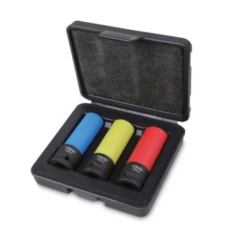 Beta 720LC/C3 – Set 3 Bussole Macchina Lunghe Protette per Dadi Ruota 1/2