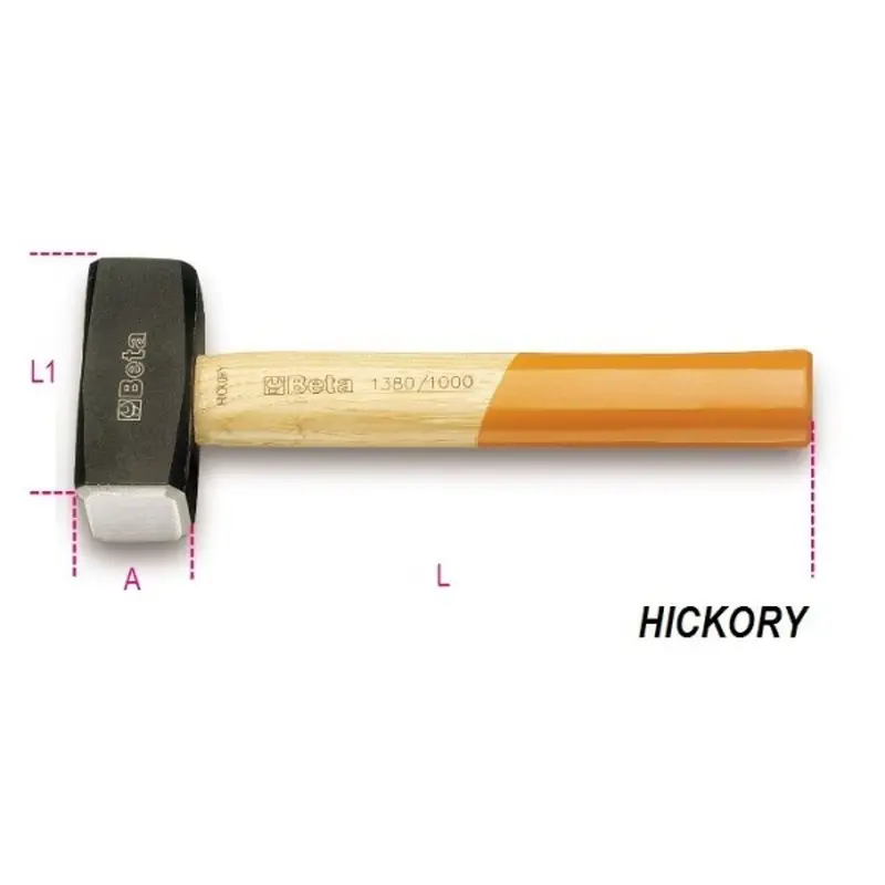 Mazzetta Professionale Beta 1380 con Manico in Legno - 800 g