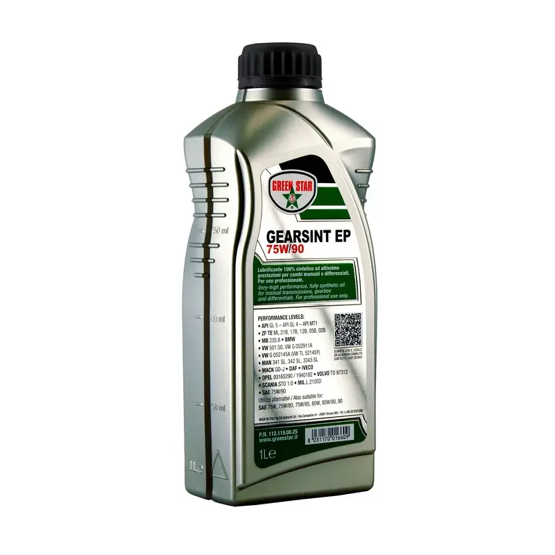 Olio Trasmissione 75W90 Sintetico GL4 GL5 Green Star Gearsint EP