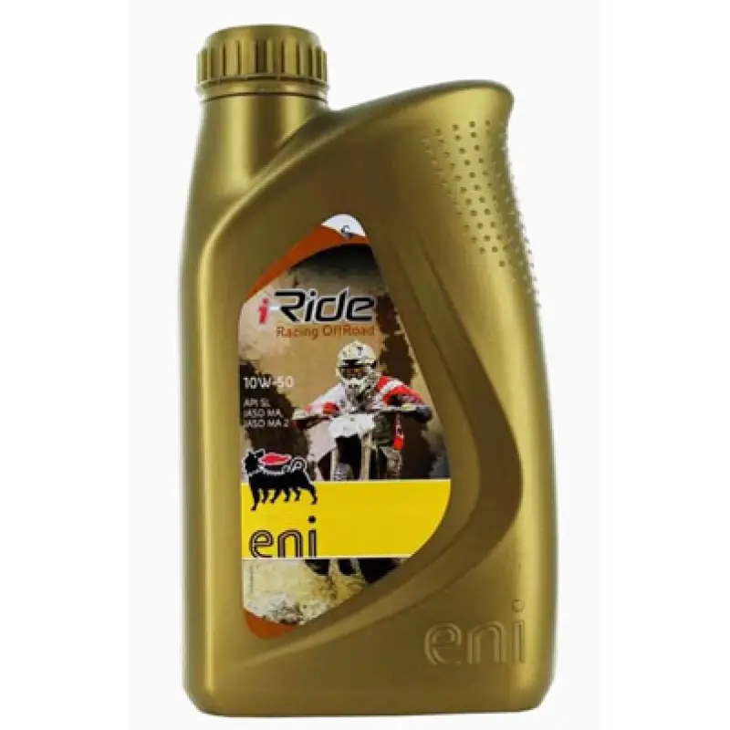 Olio Motore Moto ENI I-RIDE RACING OFFROAD 10W-50 Sintetico 4T API SL JASO MA2