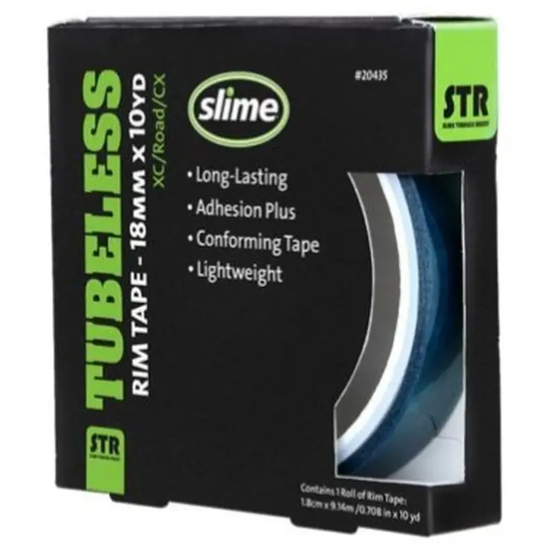 Nastro adesivo tubeless Slime per cerchioni – Vari misure - 18mm x 9,14mt