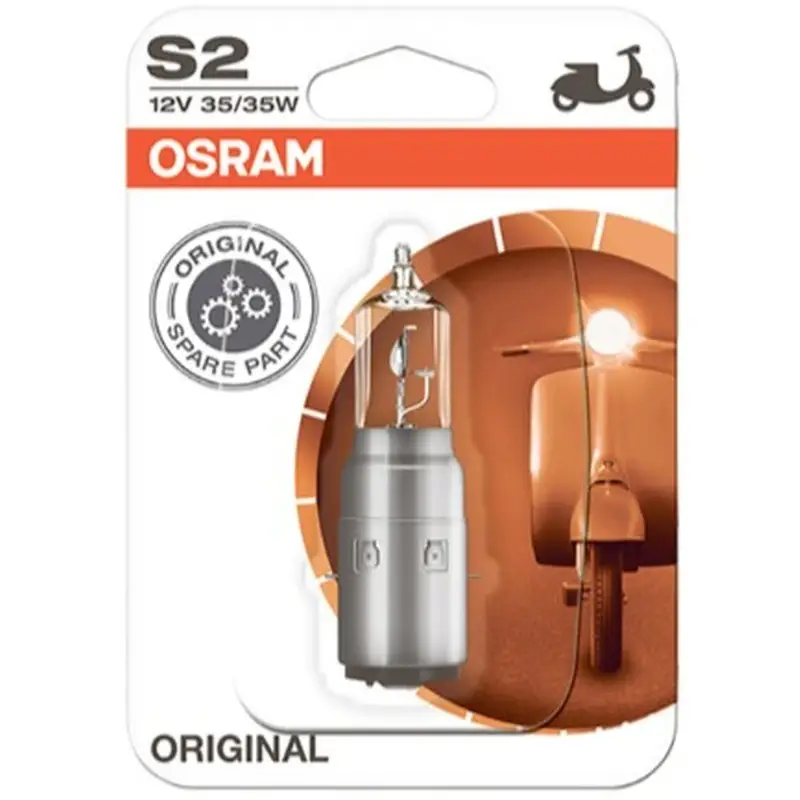 Lampadina S2 OSRAM Original Motorcycle 12V 35/35W BA20d Faro Moto