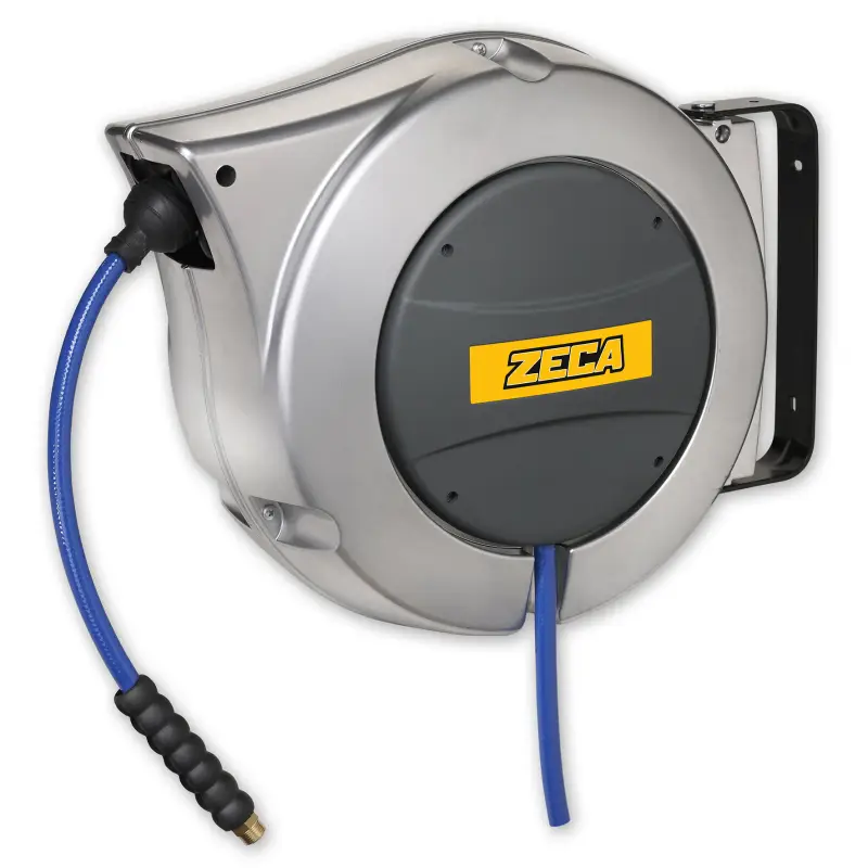 Avvolgitubo Zeca AL83/8 Serie Professionale in Alluminio con tubo da 16 MT - Avvolgitubo Serie Professionale in Alluminio 