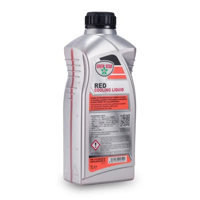 Liquido Radiatore Antigelo Rosso Concentrato OAT Green Star 1 LT