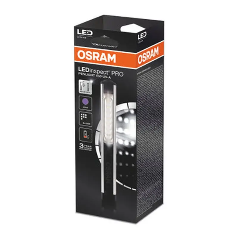 Lampada Ispezione LED OSRAM LEDinspect PRO Penlight 150 UV-A Ricaricabile