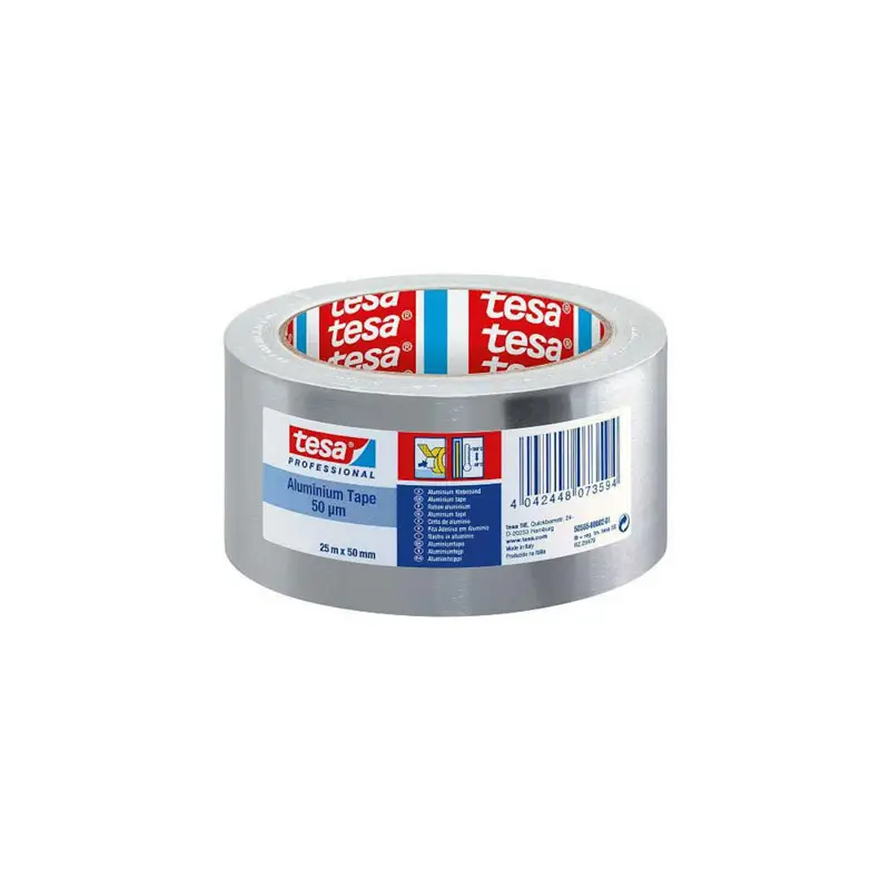 Nastro Alluminio Alte Temperature 160°C 50 mm x 25 m tesa 63652 - 1 Pezzo