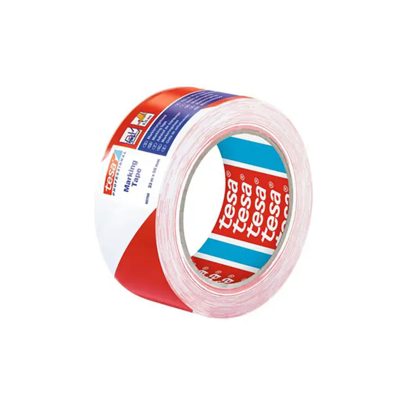 Nastro Segnaletico tesa 60760 PVC Bianco/Rosso 50x33 m - 1 Pezzo