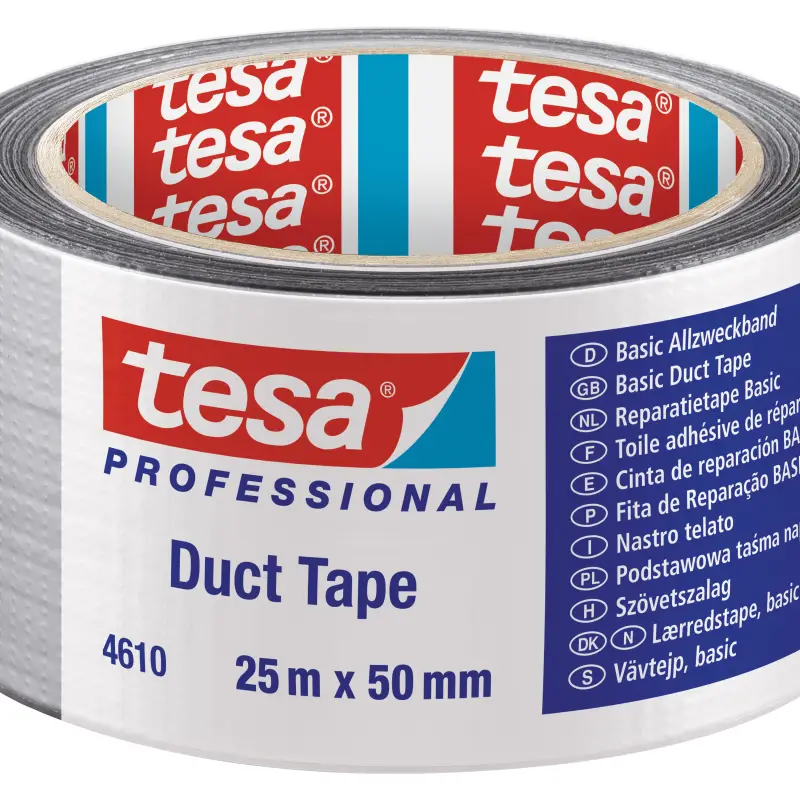 Nastro Telato Multiuso Argento 50 mm x 25 m tesa 4610 - Duct Tape - 1 Pezzo