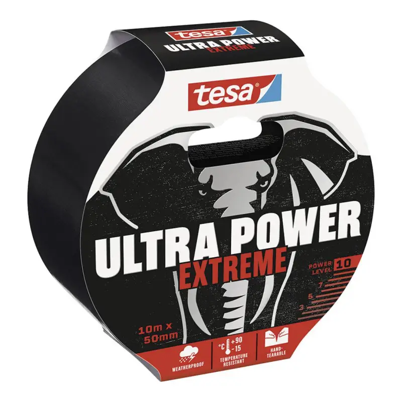 Ultra Power Extreme Nastro Riparazioni Nero 25 m x 50 mm Tesa